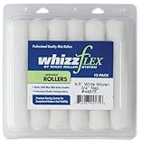 Work Tools International 44575 6-1/2-Inch WhizzFlex Woven Mini Paint Roller Cover Refill, White, 12-