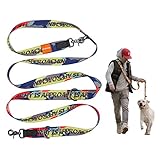 JC HOUSE 犬 リード 中型犬 大型犬専用 肩掛けリード 6in1 多機能リード 訓練 散歩 犬用リード 長さ2.5m 頑丈 高強度材料 噛み切れ防止 荷重100kg おしゃれ 迷彩グリーン（1218）