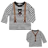 ダブルＢ(MIKIHOUSE) アメリカンサスペンダー長袖Ｔシャツ 90 黒（05）