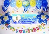 A016☆風船セット■お誕生日を飾りましょ♪　【 写真+名前入り 横断幕♪　PHOTOバナー】　フォトバナー / 誕生日横断幕　パーティー装飾用品　★横断幕＋バルーン装...