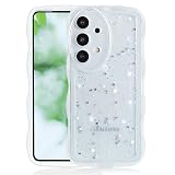 YUYIB スマホケース 対応 Galaxy A52 4G/5G ケース SC-53B クリア キラキラ かわいい tpuソフト 薄型 傷防止背面 滑り止め 指紋防止 ストラップホール付き 対応 ギャラクシーA52 4G/5G カバー (クリア)
