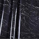 【DIY 壁紙・リメイクシール】 高級な大理石調 かんたん貼付シールタイプ 防水 ツヤあり ラグジュアリー TMS-NETクロスセット【TMS-NET　貼方説明書付】黒