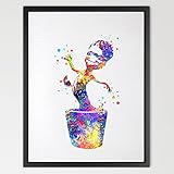 Dignovel Studios 8X10 Groot Baby Guardians of the Galaxy Watercolor Art Print Wall Art Hanging Home 