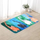 Fabal Printedバスルームキッチンラグドアマットカーペットリビングルーム用ノンスリップマット 50x80cm