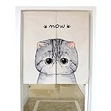 Crazyカートjapanese-style Doorway Curtainタペストリー – Include FREEテンションロッド 33.5"x59.1"(85x150cm) ML09-L
