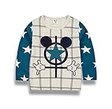 PANCY 子供服 春秋 長袖 Tシャツ トレーナー 丸い襟 キッズ 男の子 女の子 ベビー おしゃれ カジュアル ファッション 可愛い 動物 プリント 2色