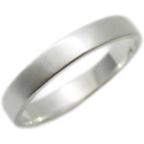 Amazon | マット加工 シルバー リング 甲丸 シンプル 指輪 SV1000 純銀