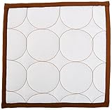 Bacati - Quilted Circles White/Chocolate 3 pc wall hangings [並行輸入品]