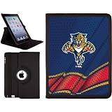 Florida Panthers – ホームジャージーデザインonブラックnd-4th 2世代iPad回転スタンドケース