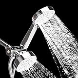 Blusmart 4-inch高圧力3ウェイRainfall full-chromeシャワーヘッドhandheld-showerコンボ+ステンレススチールシャワーホース