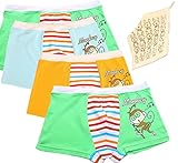 【SK】 Monkey Singing 105 子供用 ボクサーパンツ キッズ 男の子 肌着 ブリーフ 下着 ショートタイプ ベビーパンツ 子どもショーツ 男児 キッズインナー 快適 歌う さる 4枚