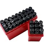 数字 英字 アルファベット 大文字 ポンチ 打刻印 セット 36本 【 4mm 6mm ８mm 】 (8mm)
