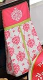 Fuchsia Damask Diaper Stacker by Rosenberry Rooms