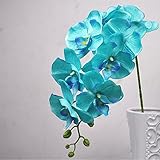 Calciferﾂｮ31 Artificial Silk Phalaenopsis Orchid Stem Bouquets Artificial Flowers for Wedding Party 