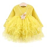 YY-Natuhi ベビー服 子供服 女の子 ワンピース キッズ ドレス 新生児 ベビー 長袖 ベビースーツ 秋冬 かわいい 赤ちゃん 入園式 入学式 フォーマル ニットセーター チュールワンピース 