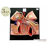 七五三 3歳用 金襴の結び帯(小寸)「ピンク」DMO303