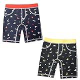 (ネイビー/95cm)子供 スイムパンツ 水着 スイムウエア 男の子 UVカット イルカプリント ウエストロゴプリント フェイクポケット タグ装飾 ステッチ 男児 ベビー