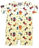 マックザヤック(Mak the yak) 半袖 カバーオール ロンパース (ライオン) 12-18M（90cm） 【ラッピング選べます】 出産祝い ベビー服 男の子 新生児 ギフト プレゼント NY発