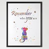 Dignovel Studios 8X10 The Lion King inspired Simba Quote Watercolor Art Print Wall Art Home Decor Gi