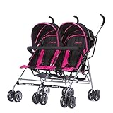 Dream On Me Twin Stroller, Dark Pink by Dream On Me