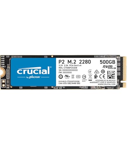 【新品・未使用・未開封】 Crucial SSD P2 500GB ×2個 Amazon | Crucial 3D NAND NVMe PCIe M.2 SSD Up to 2400MB/s