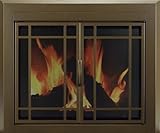 Pleasant Hearth en-5500 Pleasant Hearthエンフィールドガラス、Firescreenブロンズ光沢 L EN-5502 1