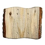 Sierra Lifestyles Rustic Switch Plate, 2 Blank Finished, Blued Pine by Sierra Lifestyles