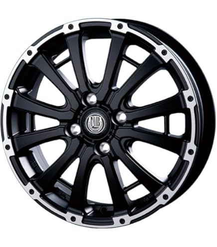 Amazon.co.jp: MID ROADMAX WF-8 ホイール セミグロスブラック＋