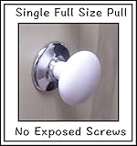 フル2インチセラミックノブpull-one Single Sidedの1 – 1 / 8 "の厚さにフィットfor柔軟なインストール設計More。No Instructions Included , 