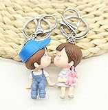 Tmrow 1ペア キー飾り車の装飾愛好家スタイル人形ノベルティフィギュア人形 DIY 人形装飾アクセサリーのキーチェーン車、バッグ、ギフト