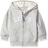 Levi's Baby Boys' Baldwin French Terry Hoodie Grey Heather 18 Months [並行輸入品]
