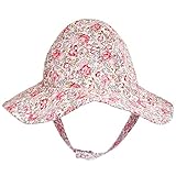 Huggalugs Baby Girls Meadow Flower Sunhat UPF 50 +