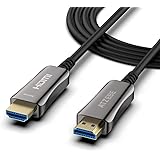 ATZEBE 光ファイバーHDMI ケーブル 2m 4K 60Hz対応 18gbps超高速伝送 4K HDR Ultra HD YUV4:4:4 HDCP 2.2 ARC ク機能2m 5m 10m 15m 20m 30m 50m 100m(2m)