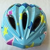 JapaNice 超軽量 子供用 キッズ 自転車 小さい お子様 ヘルメット 軽くて安全 おしゃれ ステッカー 付き ブルー