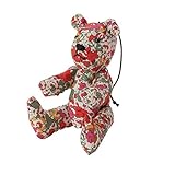 東京堂 フラワー資材 リバティ プリント ベア-  レッド&グリーン LB000001-006