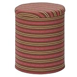 不二貿易 ファブリック ラウンド 収納 スツール カスケード レッド 96596