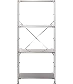 Amazon｜無印良品 スチールユニットシェルフ・スチール棚セット ライト