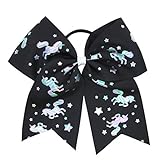 Baoblaze 全8色　ヘアゴム 　髪留め 大きなヘアバンド　キュート お姫様 誕生日 パーティ 記念日 イベント 写真 - ブラックユニコーン