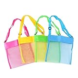 rosesummer 1pcs Beach TreasuresヒトデシェルバッグToys Kidsサンドボックス持ち運び簡単楽しいランダムカラー