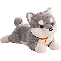 犬のぬいぐるみ ベージュとグレー Amazon.co.jp: かわいい柴犬のぬいぐるみ犬のおもちゃ,グレー