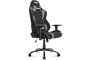 AKRACING ゲーミングチェア デスクチェア グレー 灰 WOLF ファブリック 180度リクライニング 在宅 リモート 5年保証
