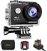 【進化版】Apexcam アクションカメラ 4K高画質 2000万画素 SONYセンサー WiFi搭載 40M防水 [メーカー１年保証] 1050mAhバッテリー リモコン付き 防水バッグ付き ２インチ液晶画面 HDMI