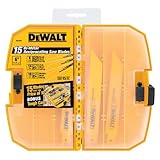 DEWALT DW4890 Bi-Metal Reciprocating Saw Blade Tough Case Set, 15-Piece [並行輸入品]