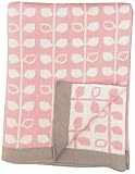 DARZZI Baby Leaf Baby Blanket, Pink, 35"x45" by DARZZI