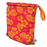 Planet Wise Roll Down Wet Diaper Bag, Pink Hawaii, Medium by Planet Wise