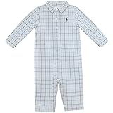 Ralph Lauren(ラルフローレン) 長袖格子柄シャツカバーオール 9M(6-9ヶ月) [並行輸入品]