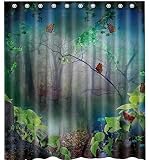 Awesome Butterfulies gothicshower curtain-waterproof-machine washable-69 " X 84 "