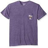 NCAA East Carolina Pirates Baseballフレーム半袖ポケットTシャツ、ミディアム、グレープ