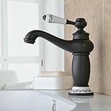 beeleeシングルハンドル単穴浴室シンク蛇口セラミックハンドル付き BL6045B