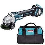 マキタ GA412DZ+トートバック 充電式ディスクグラインダー 本体+トートバッグ 18V (100mm) スライドスイッチ 無線連動対応 TAKAHASHI HONSHAオリジナルセット